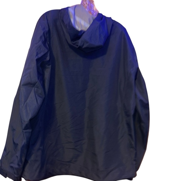 Chick-Fil-A Men’s Navy Blue Team Style Oobe Hooded Rain Jacket Parka Large - Picture 2 of 5